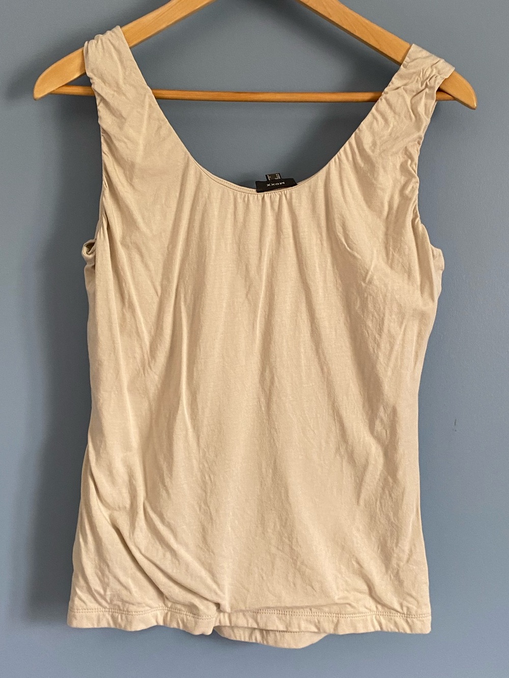 Mexx Sleeveless Ruched Tank Top in Beige - Picture 3 of 3